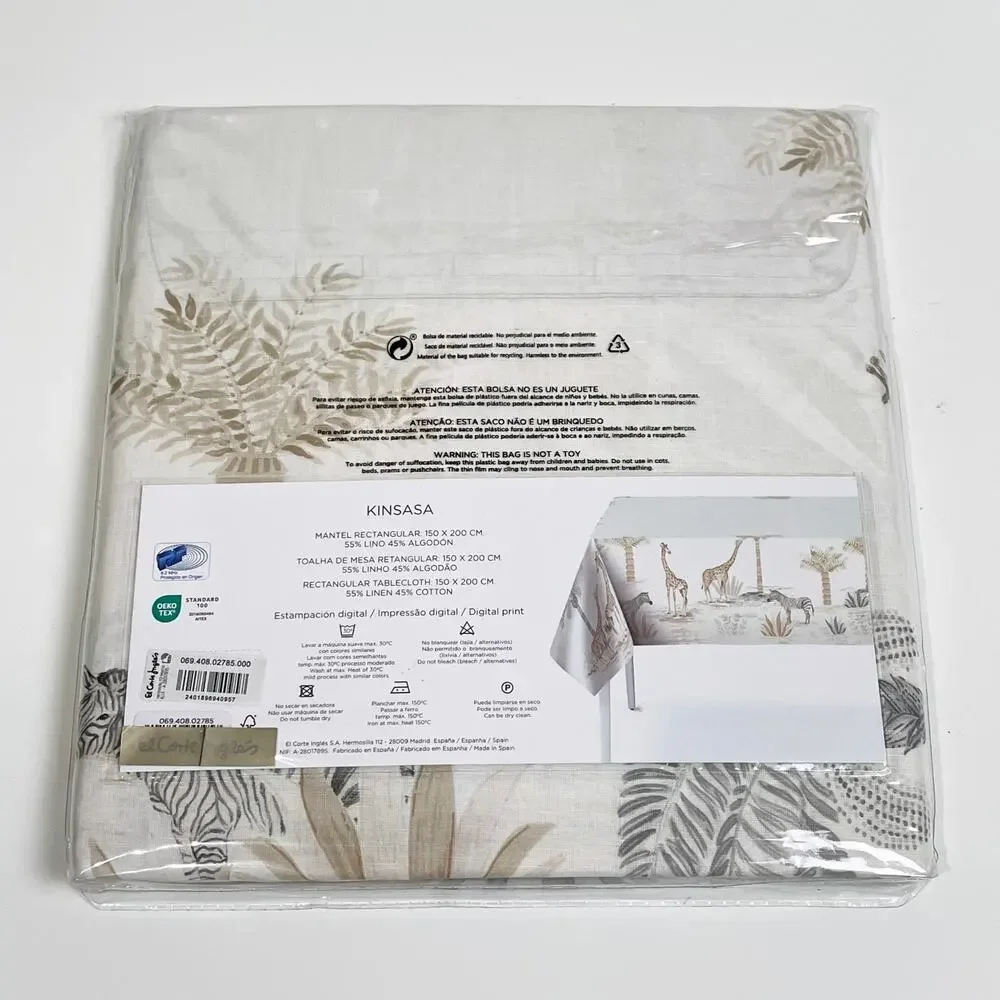 El Corte Ingles Rectangular Tablecloth 150x200cm - Kinsasa